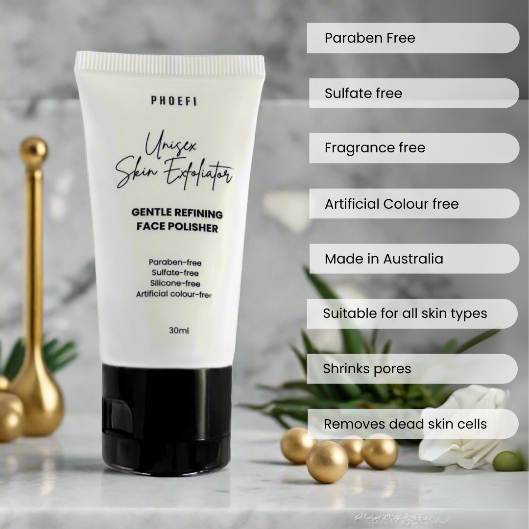 UNISEX SKIN EXFOLIATOR GENTLE REFINING FACE POLISHER