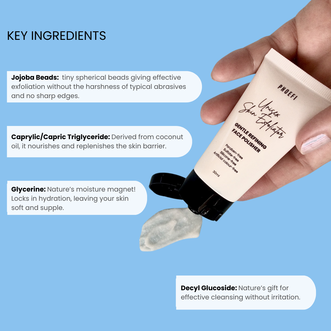 UNISEX SKIN EXFOLIATOR GENTLE REFINING FACE POLISHER