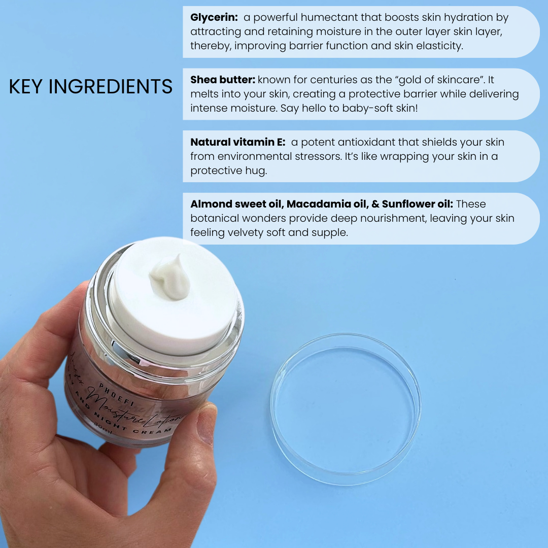 UNISEX MOISTURE LOTION DAY AND NIGHT CREAM