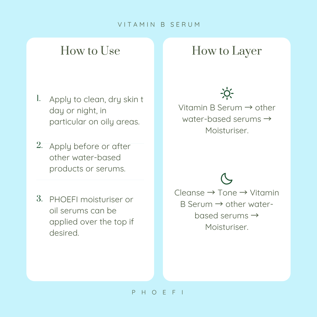 VITAMIN B SERUM - 5% B3 (Niacinamide) & 5% B5 (Panthenol)