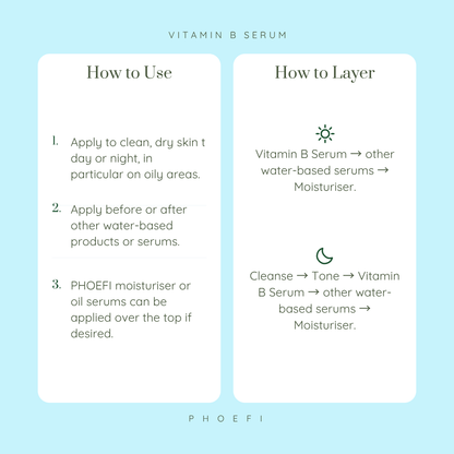 VITAMIN B SERUM - 5% B3 (Niacinamide) & 5% B5 (Panthenol)