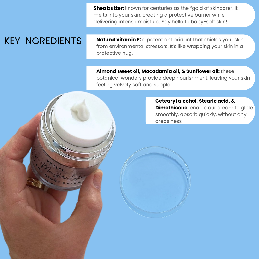 UNISEX MOISTURE LOTION DAY AND NIGHT CREAM